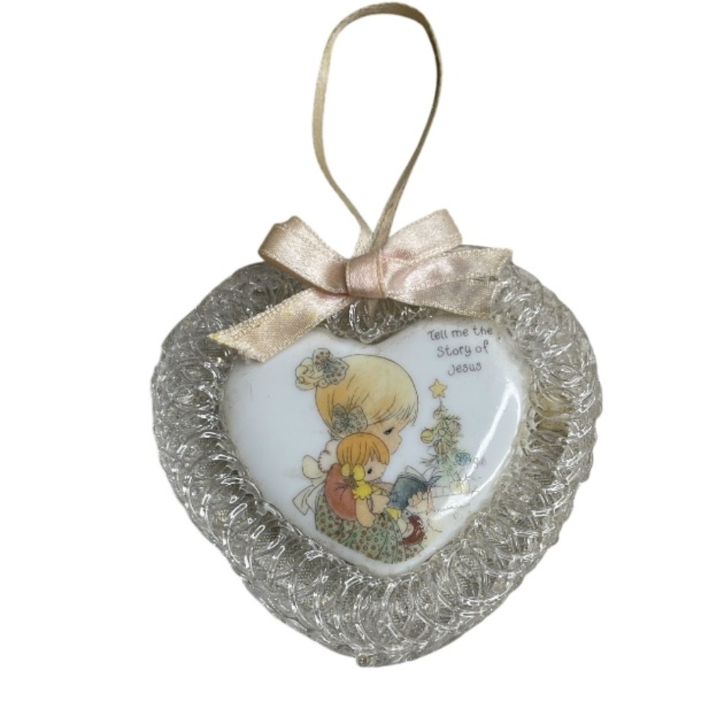 Vintage 2000 Precious Moments Enesco Tell Me The Story Of Jesus Ornament